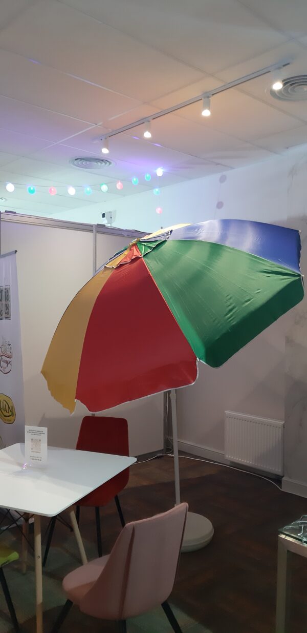 пляжный зонт облегченной конструкции с поворотным куполом